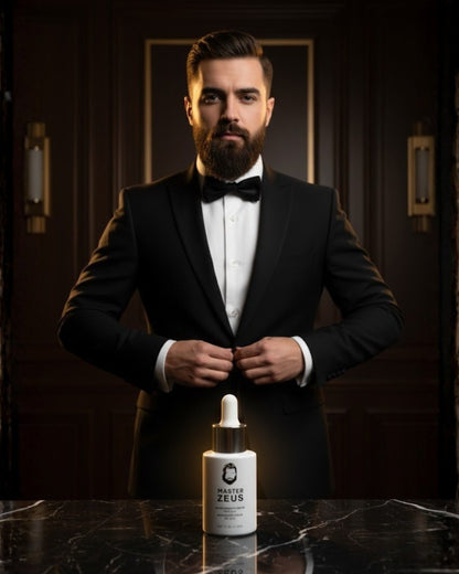 🧔‍♂️ MASTER ZEUS®️ BEARD & HAIR GROWTH SERUM – WITH BIOTIN & CAFFEINE
